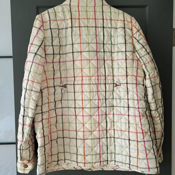 Vintage Y2K Coach Plaid Quilted Jacket lake new, selling for $120. Size L - Picture 3 of 8